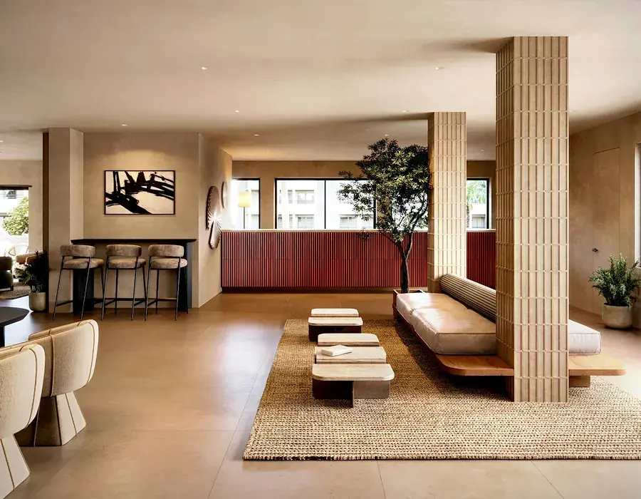 Hotel lobby interior