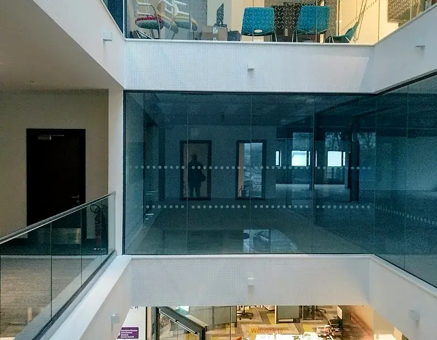 Commercial office building interior in Dubai