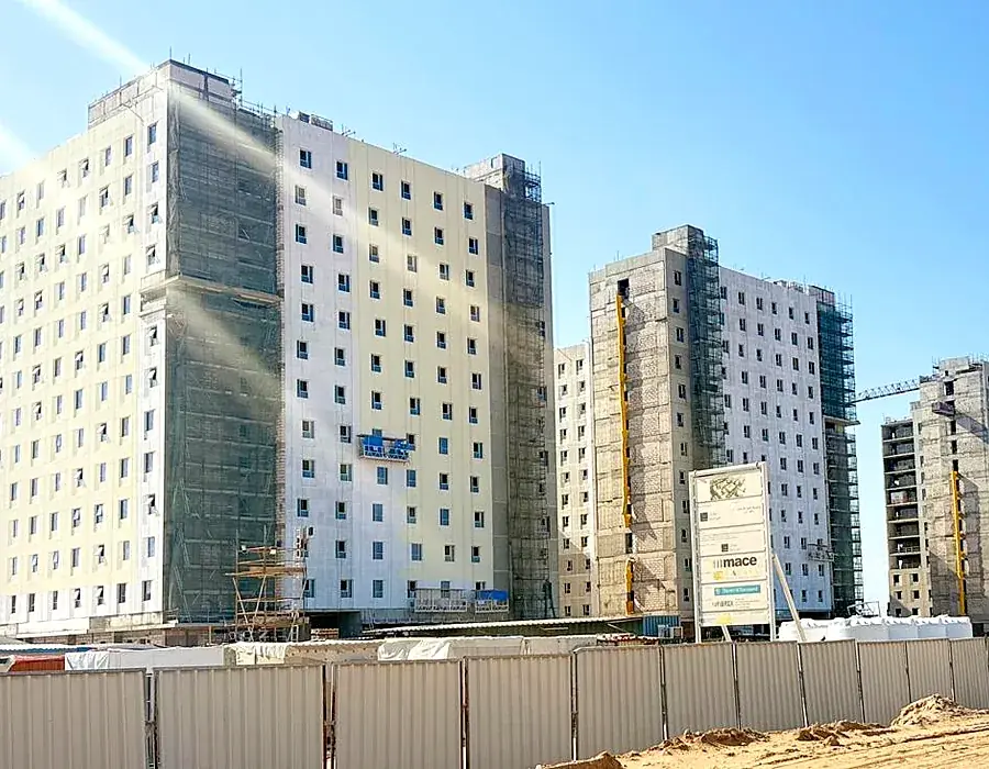Fibrex multi-building staff accommodation project with HVAC works by IEC UAE